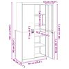 vidaXL Szafka do przechowywania 2 pcs Biały 90 x 40 x 180 cm Stal