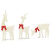 vidaXL Świąteczne renifery, 3 szt., 90 ciepłych białych LED