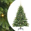vidaXL Sztuczna choinka z 150 diodami LED Zielony 120 cm PE i PVC