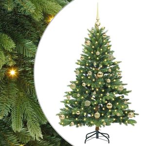 vidaXL Sztuczna choinka z 150 diodami LED Zielony 120 cm PE i PVC