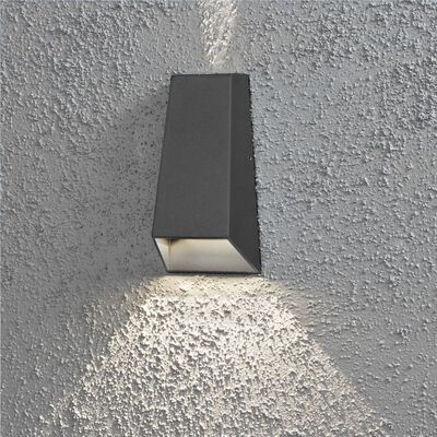 KONSTSMIDE Lampa ścienna LED Imola, 2 x 3 W, ciemnoszara