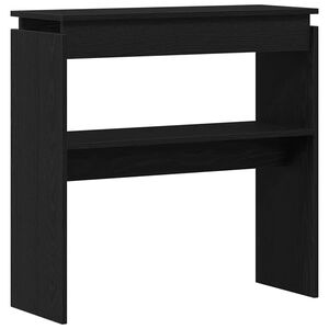 vidaXL Konsola Czarny Dąb 80 x 30 x 80 cm Drewno inżynieryjne