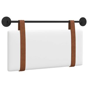 vidaXL Wisząca Głowa Gładki Biały 90 x 55 x 5 cm Antyczny PU