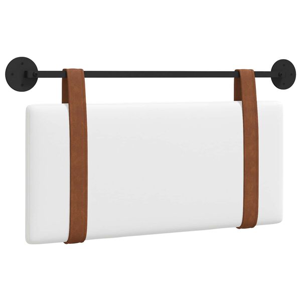 vidaXL Wisząca Głowa Gładki Biały 90 x 55 x 5 cm Antyczny PU