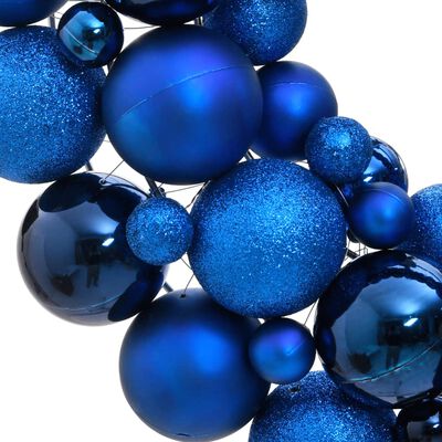 vidaXL Wieniec świąteczny, niebieski, 45 cm, styropian