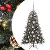 vidaXL Sztuczna choinka z podstawą Zielony 120 cm PVC, plastik i stal