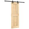 vidaXL Drzwi przesuwne 70 x 210 cm Lite Drewno Sosnowe (Nieobrobione)