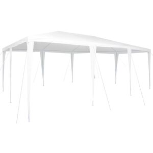vidaXL Namiot Imprezowy Biały 600 x 400 x 266 cm Polietylen i Stal