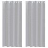 vidaXL Firany Voile 2 szt. Ciemnoszary 260 x 140 cm Poliester
