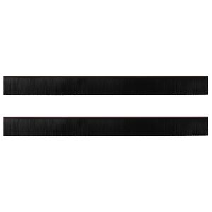 vidaXL Szczotki uszczelniające do drzwi samoprzylepne 2 pcs Brązowy