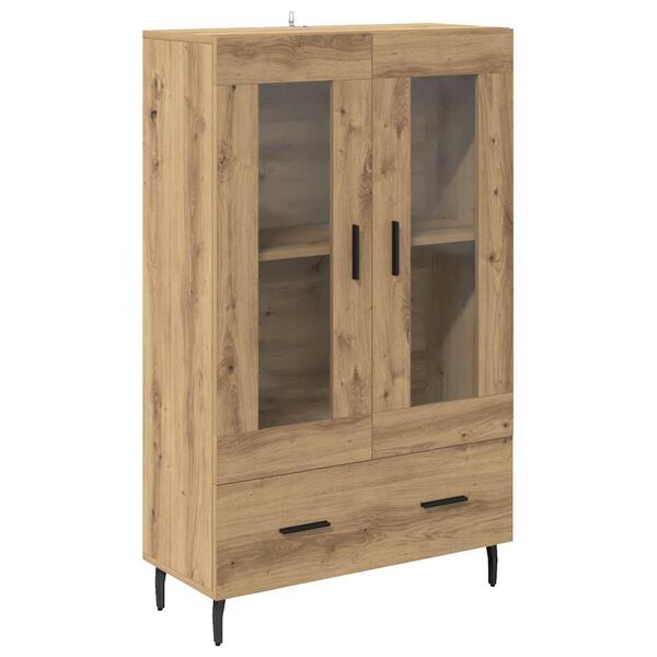 vidaXL Highboard z szufladą Dąb rzemieślniczy 69,5 x 31 x 115 cm