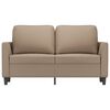 vidaXL 2-osobowa sofa, kolor cappuccino, 120 cm, sztuczna sk&oacute;ra