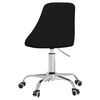vidaXL Obrotowe krzesło biurowe, czarne, tapicerowane tkaniną