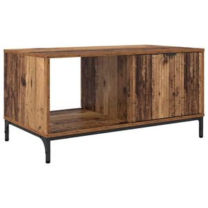 vidaXL Stolik kawowy z szufladą Stare drewno 90 x 49 x 46 cm