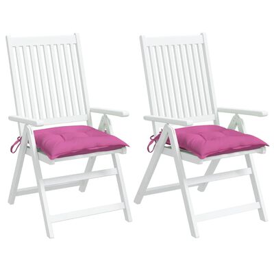 vidaXL Poduszki na krzesła, 2 szt., różowe, 50x50x7 cm, tkanina