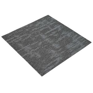 vidaXL Płytka dywanowa Szary węgiel 50 x 50 cm 20 szt. PP i bitum