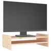 vidaXL Podstawka na monitor, 50x27x15 cm, lite drewno sosnowe