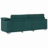 vidaXL Sofa Ciemna zieleń 219 x 77 x 82 cm tkanina