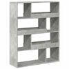 vidaXL Regał, szarość betonu, 100x33x125,5 cm, materiał drewnopochodny