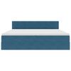 vidaXL Ł&oacute;żko z miejscem do przechowywania Ciemnoniebieski 200 x 200 cm