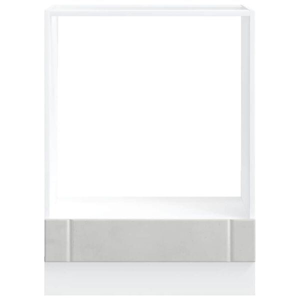 vidaXL Szafka piekarnikowa "Lucca" Betonowa szara Drewno klejone