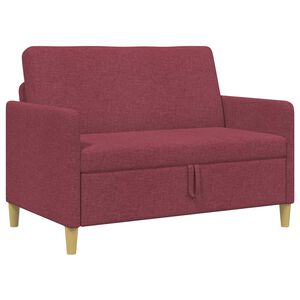 vidaXL Sofa z miejscem do przechowywania Czerwone wino