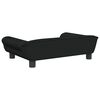 vidaXL Sofa dla dzieci, czarna, 70x45x26 cm, aksamit