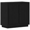 vidaXL Bufet Czarny Dąb 80 x 40 x 75 cm Drewno inżynieryjne
