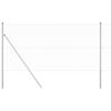 vidaXL Słupek ogrodzeniowy. Srebrny 25 x 1 m (siatka 13 mm) Stal