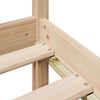 vidaXL Łóżko z regałem, bez materaca, 90x200 cm, sosnowe