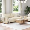 vidaXL Sofa 2 pcs Beżowy 220 x 80 x 84 cm Tkanina lniana