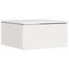 vidaXL Stolik nocny Biały 37 x 35 x 18,5 cm Lite drewno sosnowe