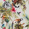 DUTCH WALLCOVERINGS Tapeta z motywem lemur&oacute;w, srebrna