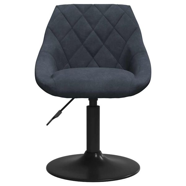 vidaXL Krzesło stołowe, ciemnoszare, obite aksamitem