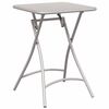 vidaXL Stolik bistro Beżowy 55 x 55 x 72,5 cm Stal malowana proszkowo