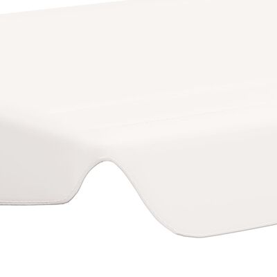 vidaXL Zadaszenie do huśtawki ogrodowej, białe, 150/130x105/70 cm