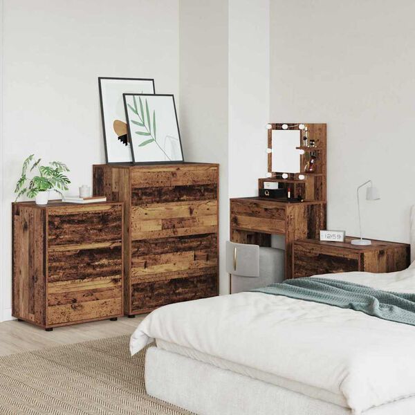 vidaXL Szafy do przechowywania 2 pcs Stare drewno 80 x 48 x 105 cm