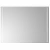 vidaXL Lustro łazienkowe z LED, 80x60 cm