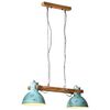 vidaXL Lampa wisząca, 25 W, postarzany niebieski, 85x28x109 cm, E27