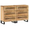 vidaXL Szafki, 2 szt., 60x34x75 cm, surowe drewno mango