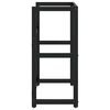 vidaXL Stelaż pod umywalkę, czarny, 59x38x83 cm, żelazny
