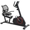 vidaXL Poziomy rower treningowy z pomiarem tętna