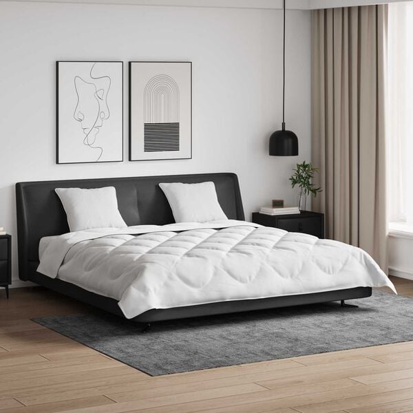 vidaXL Kołdra z poduszką 3 pcs Biały Mikrofibra