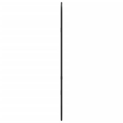 vidaXL Lustro ścienne, czarne, 60x25 cm, owalne