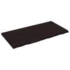 vidaXL Blat do łazienki, ciemnobrązowy, 120x60x(2-4) cm, lite drewno