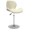 vidaXL Obrotowe krzesła stołowe, 2 szt., kremowe, aksamitne