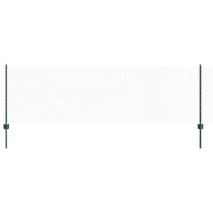 vidaXL Sześciokątne ogrodzenie z słupkiem 25 x 0,8 m Stal pokryta PVC