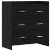 vidaXL Bufet Czarny dąb 75 x 33 x 80 cm Drewno inżynieryjne