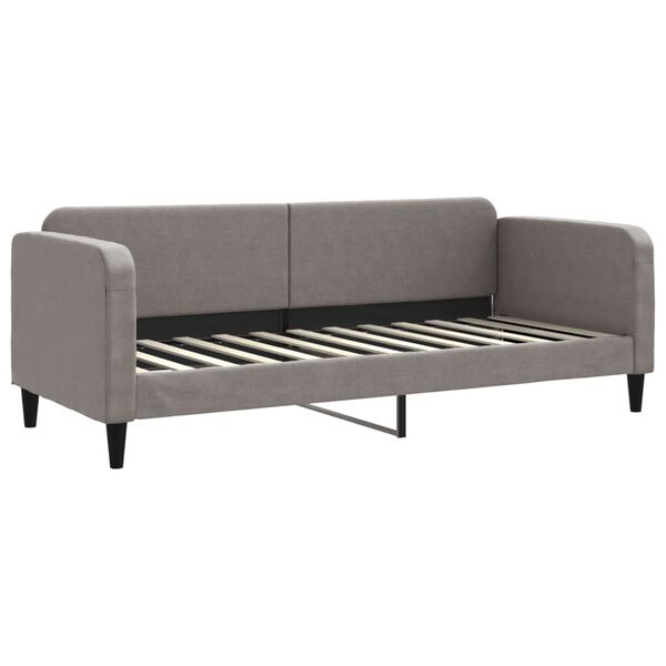 vidaXL Sofa z materacem do spania, kolor taupe, 80x200 cm, tkanina