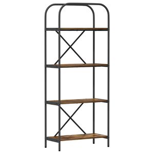 vidaXL P&oacute;łka na książki 4 poziomy 60 x 30 x 146 cm Drewno inżynieryjne